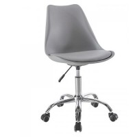 Офісне крісло на колесах SDM Астер екокожа Сірий (hub_UsFr47958)