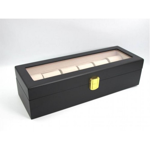 Шкатулка для зберігання годинників Craft 6WB.LID.MAT Чорний Шкатулка для зберігання годинників Craft 6WB.LID.MAT Чорний