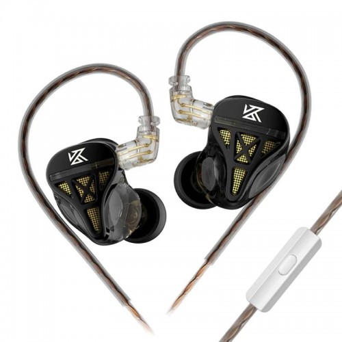 Вакуумні навушники KZ DQS з динамічними випромінювачами Чорний