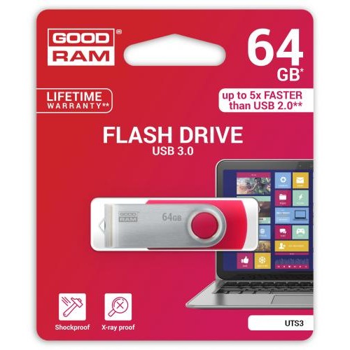 Флеш-накопичувач USB3.0 64GB GOODRAM Twister Black (UTS3-0640K0R11) в інтернет супермаркеті PbayMarket!