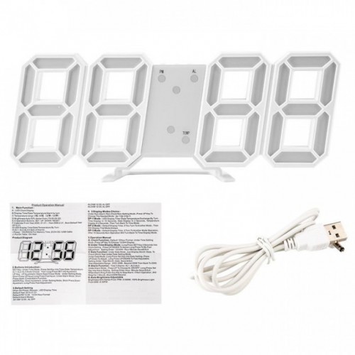 Годинник настільний UKC LED від USB 6803 Годинник настільний UKC LED від USB 6803