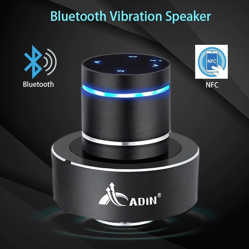 Вібраційна колонка bluetooth портативна 26 Ватт Adin S8BT, дуже потужна