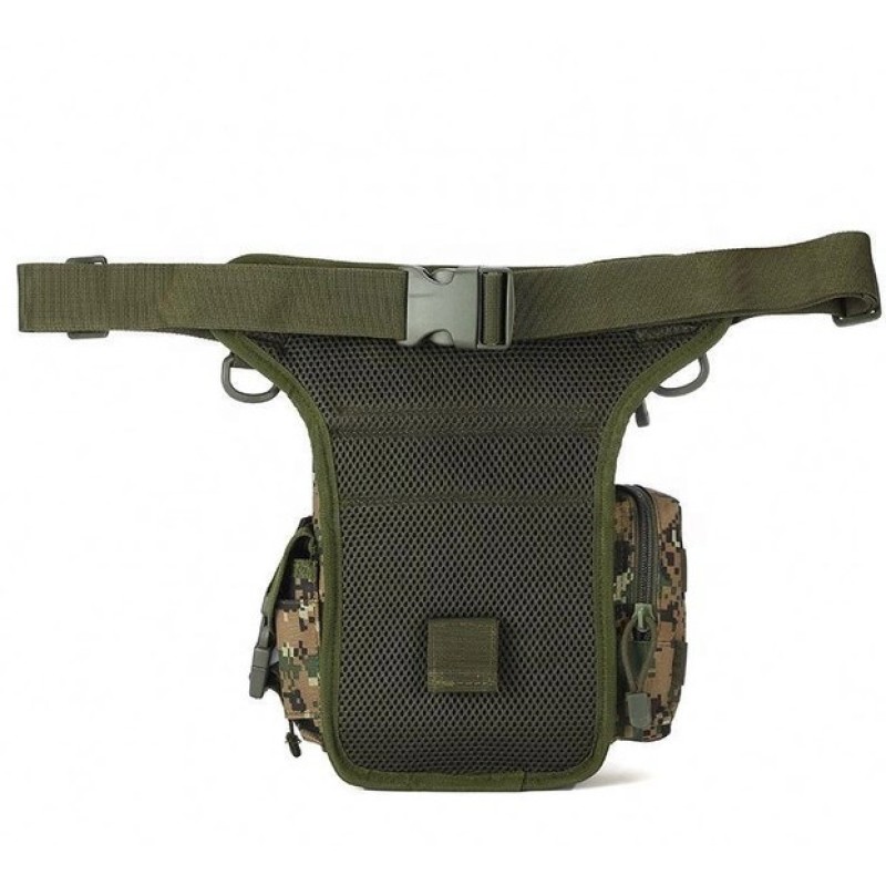 Сумка тактична на бедро чоловіча Solve 8 л Темний піксель D3-0005-B2