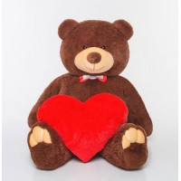 Плюшевий ведмедик з серцем Mister Medved Гаррі 200 см Бурий (037) Плюшевий ведмедик з серцем Mister Medved Гаррі 200 см Бурий (037)