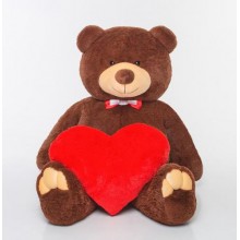 Плюшевий ведмедик з серцем Mister Medved Гаррі 200 см Бурий (037)