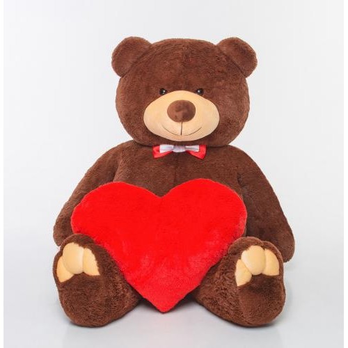Плюшевий ведмедик з серцем Mister Medved Гаррі 200 см Бурий (037) Плюшевий ведмедик з серцем Mister Medved Гаррі 200 см Бурий (037)