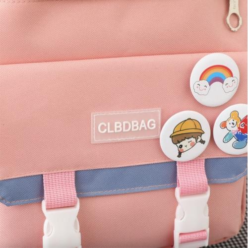 Рюкзак шкільний для дівчинки Hoz CLBDBAG 4 в 1 41х30х14 см Рожевий (SK001632) в інтернет супермаркеті PbayMarket!