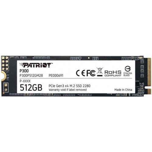 Накопичувач SSD 512GB Patriot P300 M.2 2280 PCIe NVMe 3.0 x4 TLC (P300P512GM28) в інтернет супермаркеті PbayMarket!