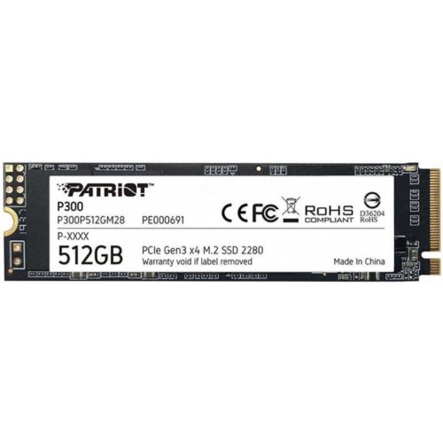 Накопичувач SSD 512GB Patriot P300 M.2 2280 PCIe NVMe 3.0 x4 TLC (P300P512GM28) в інтернет супермаркеті PbayMarket!