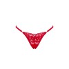 Мереживні стрінги Obsessive Lacelove thong M/L Red, низька посадка в інтернет супермаркеті PbayMarket!