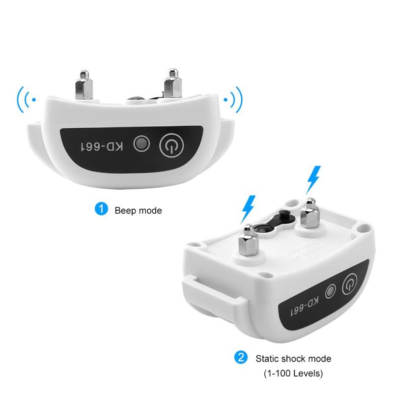 Бездротовий електронний паркан для собак Pet KD-661 з 1-м нашийником, білий