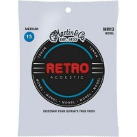 Струни для акустичної гітари 6 шт Martin MM13 Retro Acoustic Guitar Strings Medium 13/56 Струни для акустичної гітари 6 шт Martin MM13 Retro Acoustic Guitar Strings Medium 13/56