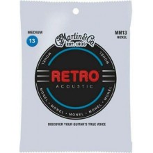 Струни для акустичної гітари 6 шт Martin MM13 Retro Acoustic Guitar Strings Medium 13/56