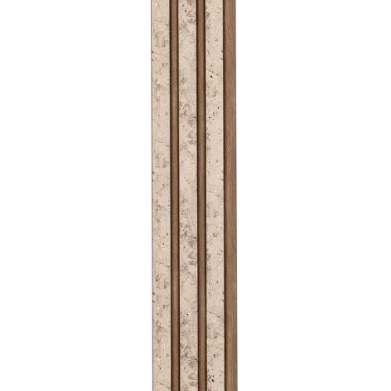 Декоративна стінова рейка Sticker Wall PS 2900x120x12 мм Бежевий (SW-00001742)