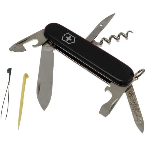 Складаний ніж Victorinox Sportsman 84 мм 13 функцій Чорний (0.3803.3)