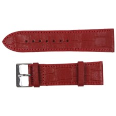 Ремінець для годинника зі шкіри Mykhail Ikhtyar 24 мм Червоний (S718-24S red)