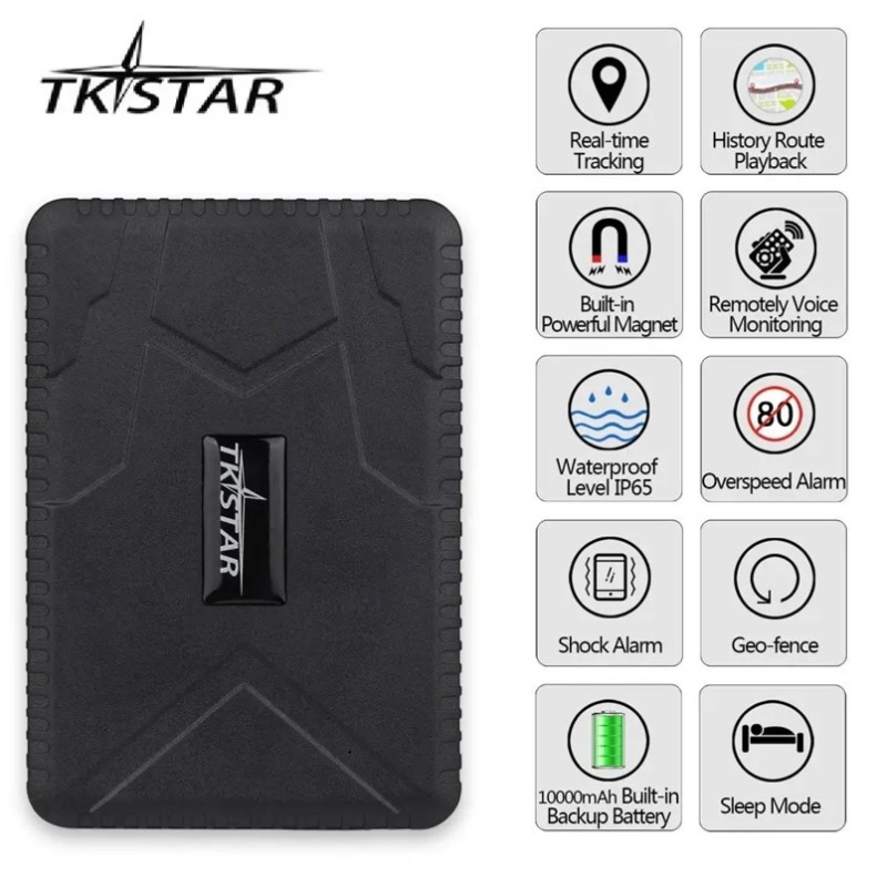 GPS трекер автомобільний з великим акумулятором 10 000 мАг TKstar TK-915 до 120 днів роботи