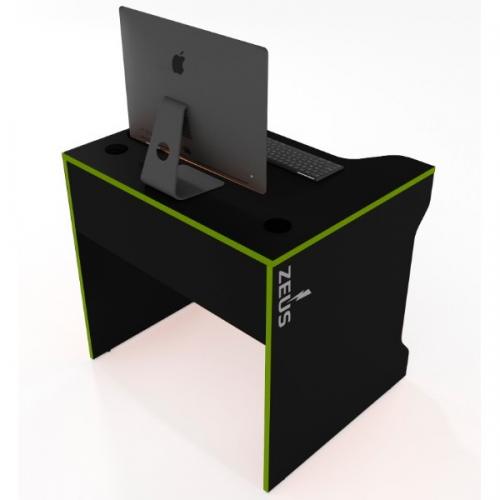 Геймерський стіл ZEUS TRON-3 чорний-лайм Геймерський стіл ZEUS TRON-3 чорний-лайм