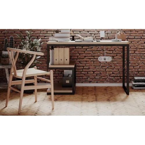 Стіл письмовий GoodsMetall з металу з полицями Лофт 1200х600х750 СП100 Стіл письмовий GoodsMetall з металу з полицями Лофт 1200х600х750 СП100