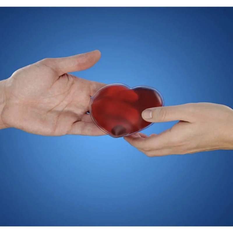 Гелева Грілка Для Рук Ніг У Формі Серця Satis 9 X 9см 300г Червоний