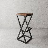 Барний стілець GoodsMetall у стилі ЛОФТ 750х350х350 