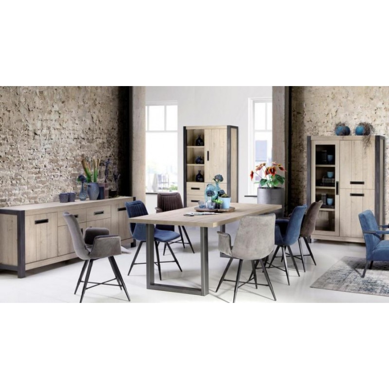 Обідній стіл у стилі Loft NS-1248 780x1600x850 мм Черный