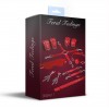 Набір Feral Feelings BDSM Kit 7 Red, наручники, поножі, конектор, маска, падл, кляп, затискачі в інтернет супермаркеті PbayMarket!