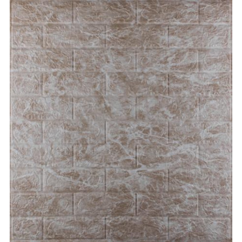 Самоклеюча декоративна 3D панель 3D Loft 700x770x3 мм Коричневий (330)