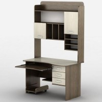 Стіл комп'ютерний Тиса Мебель СК-28 Венге Молочний 2030x700x1200 мм Стіл комп'ютерний Тиса Мебель СК-28 Венге Молочний 2030x700x1200 мм