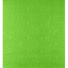 Самоклеюча декоративна 3D панель в рулоні 20м Під зелену цеглу 3D Loft 20000x700x3 мм