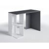 Стіл письмовий Меблева Площа СП-5 122х57х75 см Антрацит + Білий