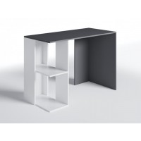 Стіл письмовий Меблева Площа СП-5 122х57х75 см Антрацит + Білий Стіл письмовий Меблева Площа СП-5 122х57х75 см Антрацит + Білий