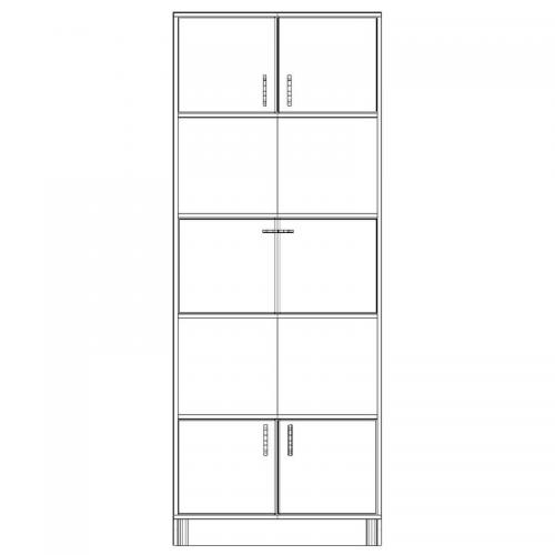 Шафа-Пенал Тиса Мебель ШС-822 Дуб сонома 205x35x80 см Шафа-Пенал Тиса Мебель ШС-822 Дуб сонома 205x35x80 см
