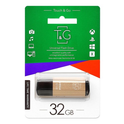 Флеш-накопичувач USB 32GB T&G 121 Vega Series Gold (TG121-32GBGD) в інтернет супермаркеті PbayMarket!