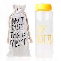 Пляшечка для води My Bottle у чохлі Жовта
