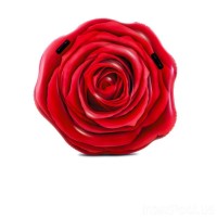 Пляжний надувний матрац Intex 58783 «Троянда», 137 х 132 см (hub_6nk6df)