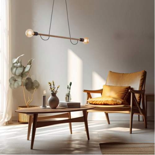 Люстра TK Lighting Helix Коричневий Чорний (TK4948)