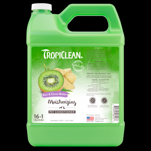 Кондиціонер TropiClean Kiwi & Cocoa Butter лікувальний для відновлення сухої шерсті для собак 3.8 л 060166