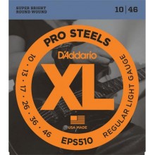 Струни для електрогітари 6 шт D'Addario EPS510 ProSteels Regular Light Electric Strings 10/46
