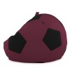 Крісло мішок М'яч Оксфорд 120см Студія Комфорту Великий Бордовий + Чорний