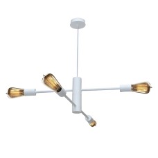 Люстра підвісна MSK Electric Asket на чотири плафони Е27 NL 6120-4 WH Білий (619773)