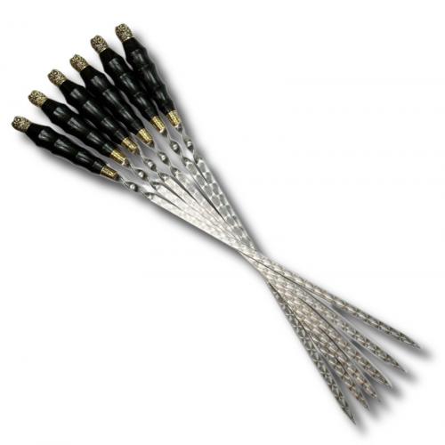 Шампура з дерев'яною ручкою Gorillas BBQ Сова SKK55 45 см 6 шт (5427) Шампура з дерев'яною ручкою Gorillas BBQ Сова SKK55 45 см 6 шт (5427)