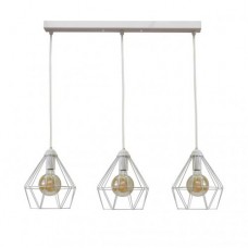 Світильник підвісний MSK Electric Sierra на три лампи білий NL 0537-3W