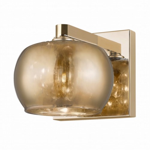 Бра Zumaline Crystal 13x16x12 см Золотистий (ZuW0076-01A-F7HF)