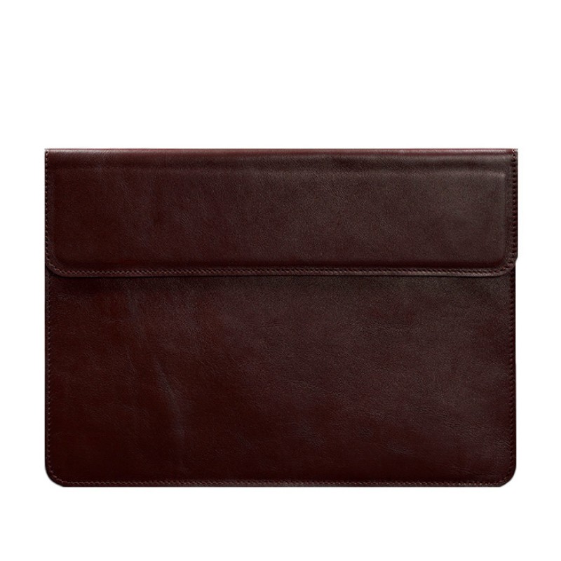Шкіряний чохол-конверт на магнітах для MacBook 13 Бордовий BlankNote