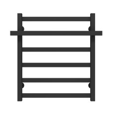 Рушникосушарка водяна Nicolе П6 500х600 Deffi Чорний (A.NI.60.50.6.B.B)