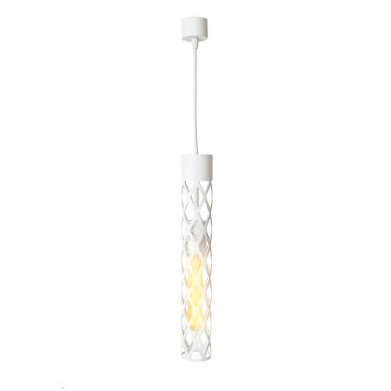 Світильник підвісний MSK Electric Flow у стилі лофт під лампу Е27 білий NL 6041 WH