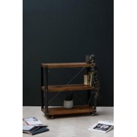 Стелаж GoodsMetall на коліщатках в стилі Лофт 800х800х300  Стелаж GoodsMetall на коліщатках в стилі Лофт 800х800х300