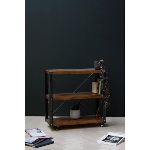 Стелаж GoodsMetall на коліщатках в стилі Лофт 800х800х300  Стелаж GoodsMetall на коліщатках в стилі Лофт 800х800х300