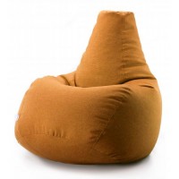 Безкаркасне крісло мішок груша Coolki Рогожка XXL 130x90 помаранчевий Безкаркасне крісло мішок груша Coolki Рогожка XXL 130x90 помаранчевий